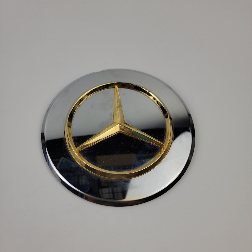 Mercedes Benz Hubcap Wheel Center Cover Chrome Gold Star 5.5 Inch Dave